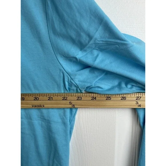 Polo Ralph Lauren Shirt Mens L Blue Hooded Long Sleeve Polo Bear Tee New w/Tags‎